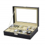 Elegant Box Organizer för 10 Klockor - Klockförvaring