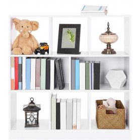 Bokhylla 8 Fack 97,5 X 30 X 100 cm Vit