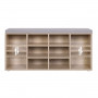 Sittbänk med Skoförvaring Ek-grå 104 x 30 x 48 cm