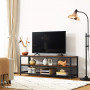 TV Bänk 140 x 40 x 52 cm Vintage brun / svart
