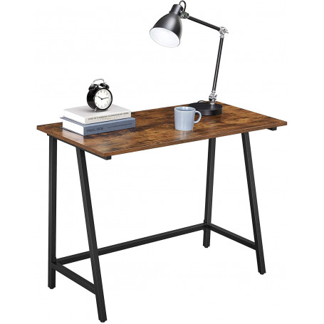 skrivbord 100x50 cm industriell vintage – datorbord för hemmakontor, kompakt & stabilt