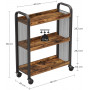 Serveringsvagn Industriell Stil 66x26x85 cm Med 3 Nivåer