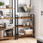 Serveringsvagn Industriell Stil 66x26x85 cm Med 3 Nivåer