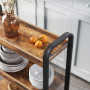 Serveringsvagn Industriell Stil 66x26x85 cm Med 3 Nivåer