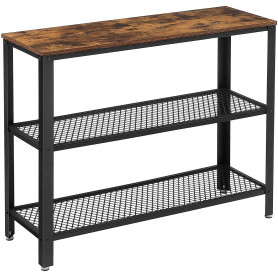 Konsolbord - Avlastningsbord - 3 Hyllor - 101,5x35x80 cm