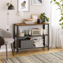 Konsolbord - Avlastningsbord - 3 Hyllor - 101,5x35x80 cm
