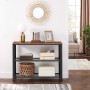 Konsolbord - Avlastningsbord - 3 Hyllor - 101,5x35x80 cm