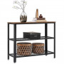 Konsolbord - Avlastningsbord - 3 Hyllor - 101,5x35x80 cm