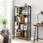 Bokhylla Uppdelade Hyllor 74x30x154,5 cm Vintage brun-svart