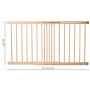 Trappskydd / Säkerhetsgrind i Trä 72 - 122 cm