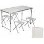 Camping set Fällbart Bord med x4 Pall