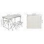Camping set Fällbart Bord med x4 Pall