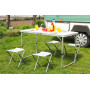 Camping set Fällbart Bord med x4 Pall