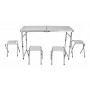Camping set Fällbart Bord med x4 Pall