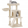 klösträd - Katt träd med stor plattform 48 x 48 x 96 cm Beige