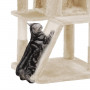 klösträd - Katt träd med stor plattform 48 x 48 x 96 cm Beige