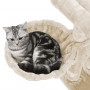 klösträd - Katt träd med stor plattform 48 x 48 x 96 cm Beige