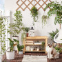 Bambu Sittbänk Med 2 Hyllor 70 x 28 x 45 cm