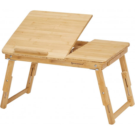 Fällbar Laptopställ i Premium Bambu 54,5 x 34,5 x 29 cm