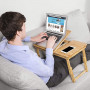 Fällbar Laptopställ i Premium Bambu 54,5 x 34,5 x 29 cm
