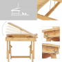 Fällbar Laptopställ i Premium Bambu 54,5 x 34,5 x 29 cm