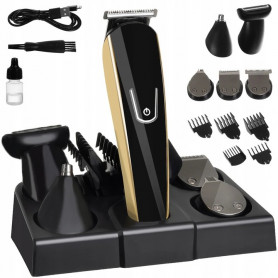 Sladdlös Hårklippare Kit - Svart / Guld