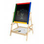 2-IN-1 Ritstativ - Whiteboard med griffeltavla