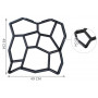 Gjutnät för Trädgårdsgångar - Plast hexagon-formad
