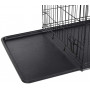 Hundbur Metall - L 92,5 x 57,5 ​​x 64 cm Med Två Dörrar