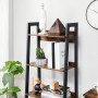 Förvaring Steghylla Industridesign Vintage brun-svart