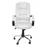 Bekväm Kontorsstol Läder Vit 60 x 63 x 123 cm