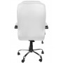 Bekväm Kontorsstol Läder Vit 60 x 63 x 123 cm