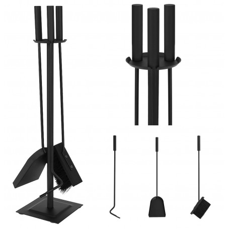 Eldställ 4 Delar Verktyg till Öppen Spis 60 x15 cm