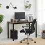Skrivbord Vintage brun-svart 120 x 60 x 76 cm - Industriell Design