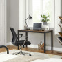 Skrivbord Vintage brun-svart 120 x 60 x 76 cm - Industriell Design