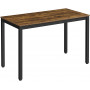 Skrivbord Vintage brun-svart 120 x 60 x 76 cm - Industriell Design