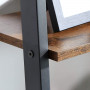 Steghylla Industriell Design 56 x 172 x 34 cm Bokhylla Med 5 Hyllplan