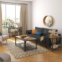 Sidobord med hylla 60 x 30 x 60 cm industriell design