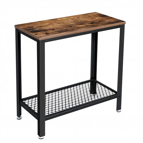 Sidobord med hylla 60 x 30 x 60 cm industriell design