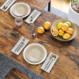 Barbord Med 2 Pall Stolar - Barmöbel Set Vintage brun-svart