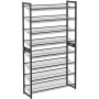 Skohylla - Skoställ metall 8 nivåer, set med 2 stapelbara x4-nivåer...
