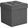 Förvarings Sittbänk 38 x 38 x 38 cm Mörkgrå