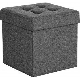 Förvarings Sittbänk 38 x 38 x 38 cm Mörkgrå