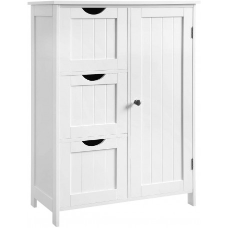 Förvaringsskåp med 3 lådor Retro Vit 60 x 30 x 81 cm