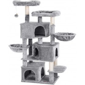 XXL Klösträd med klöspelare sisal - Ljusgrå - 164 cm