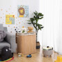 XXL Bambu Tvättkorg 2 fack / förvaring 100 L 52 x 32 x 63 cm