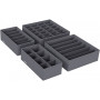 Förvaringslåda Organizer kit - Underkläders arrangör 4 stycken grå