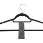 Klädgalgar 20-pack Sammet Halkfria Galge Svart