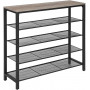 Skohylla - Skoförvaring med 4 hyllor Industriell Design 100 x 30 x 92,5 cm