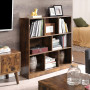 Bokhylla Med 8 Fack Vintage Brun 97,5 X 30 X 100 CM